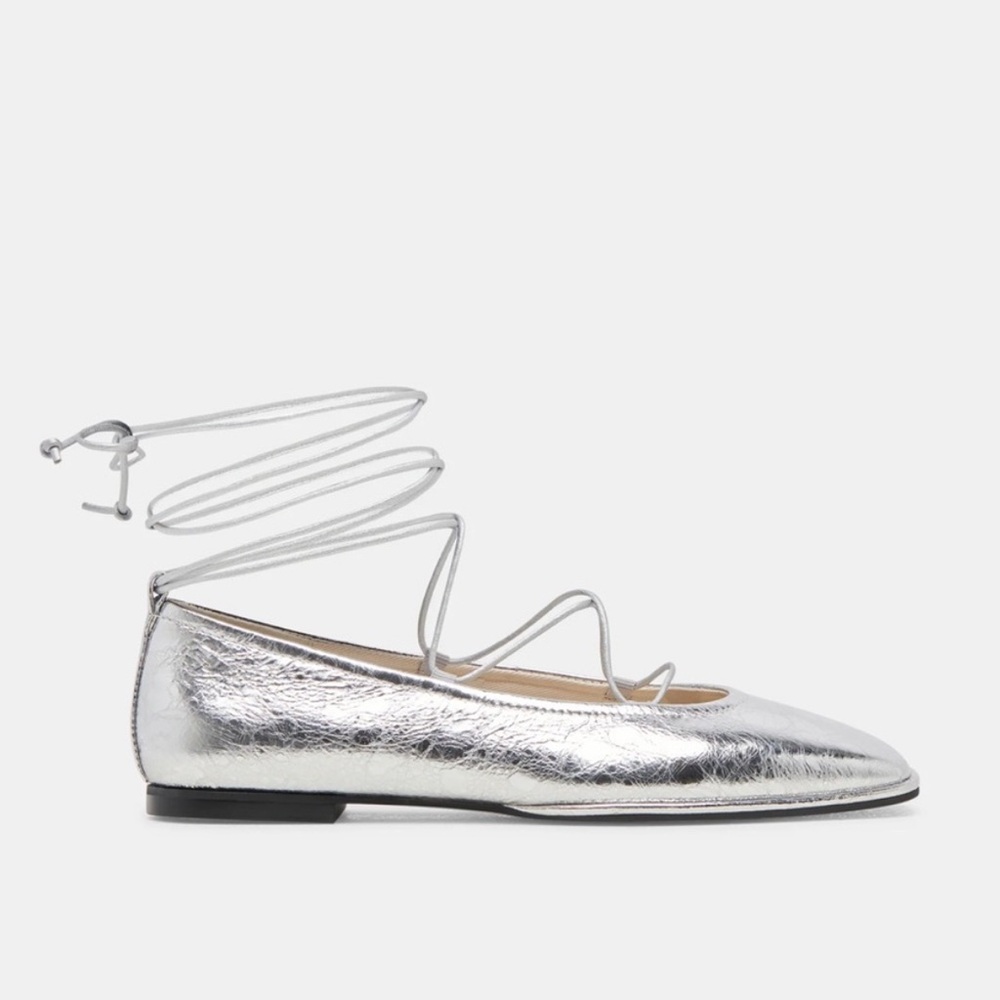 Silver Women's Ballet Flats